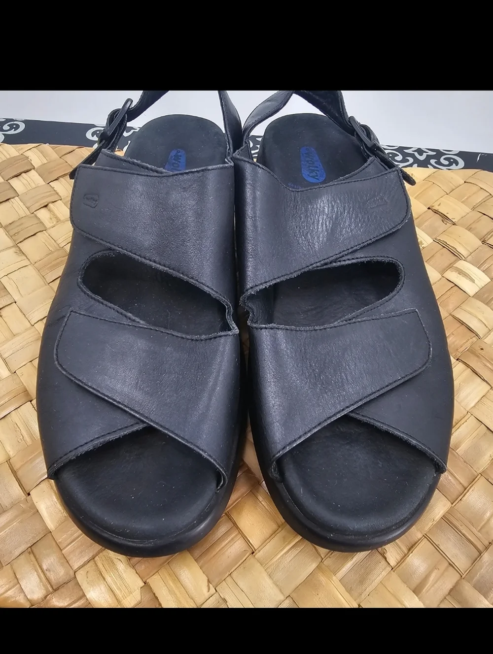 Wolky Nimes Black Sandals Size 42